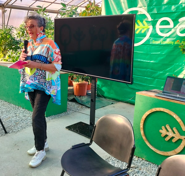 Un momento della presentazione del progetto, al Parco GEA-Green Economy and Agricolture, nell'ottobre 2023